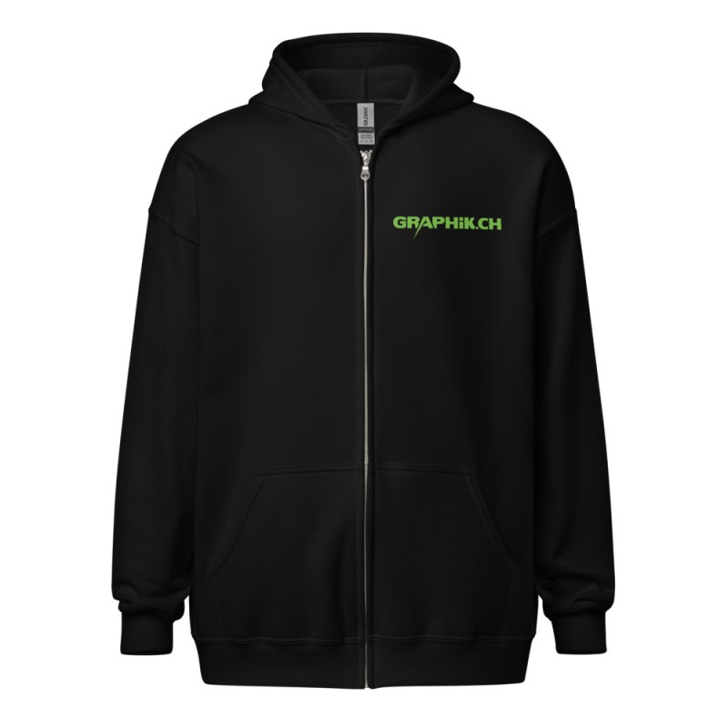 Sweat à capuche épais unisexe à fermeture éclair GRAPHIK.CH
